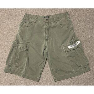 Vintage 90s Mens Size 36 Polo Ralph Lauren Olive Green Utility Cargo Shorts